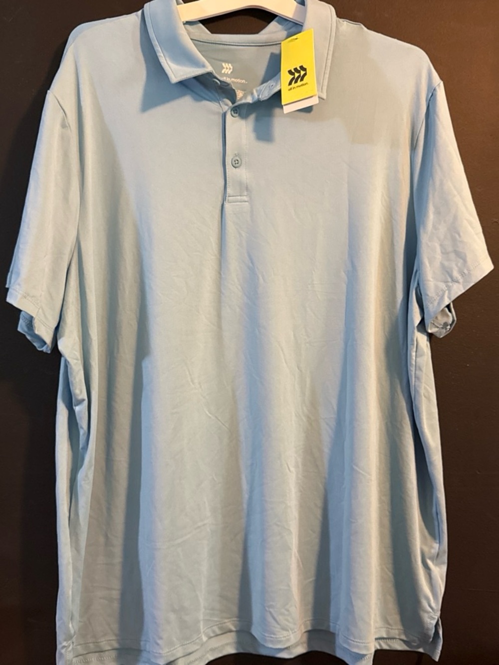 All in Motion Men's Light Blue Polo Shirt size XXL